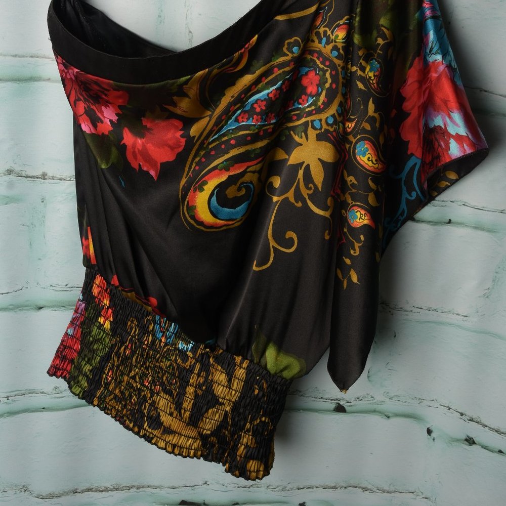 Silk off the shoulder Top